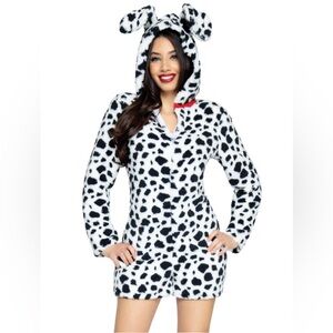 Dalmatian Print Hooded Onesie costume